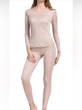 Grenasasilk Women's Long Silk Underwear size M